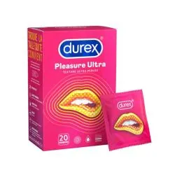 DUREX Pleasure Ultra - Préservatifs ultra Perlée 20 preservatifs