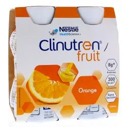 CLINUTREN Fruit Boisson saveur orange 4x200ml