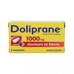 DOLIPRANE 1000 mg x8 comprimés