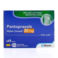 MYLAN Pantoprazole 20mg 14 comprimés