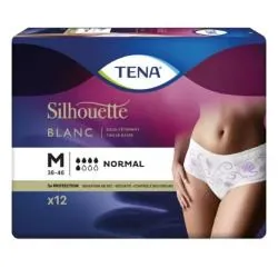 TENA Sous-vêtement fuites urinaire Normal blanc - taille m x12 unités