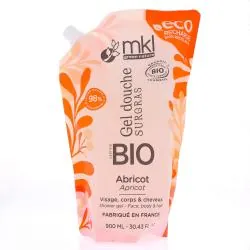 MKL Gel douche Surgras Abricot bio eco-recharge 900ml