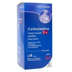 MYLAN Carbocistéine Viatris 5% adulte- Falcon 200ml
