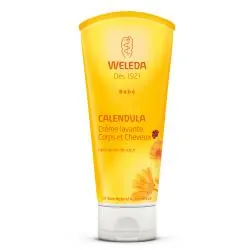 WELEDA Calendula crème lavante corps & cheveux bébé bio tube 200ml