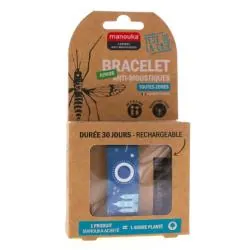 MANOUKA Bracelet anti-moustique Junior + 1 recharge 6ml princesse