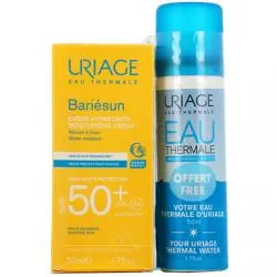 URIAGE Bariésun Crème Hydratante Très Haute Protection SPF50+ 50ml + Eau Thermale d'Uriage 50 ml