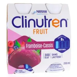 CLINUTREN Fruit Framboise - Cassis 4x200ml
