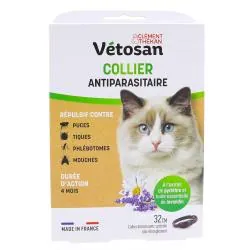 VETOSAN Collier Répulsif pour chat 32cm