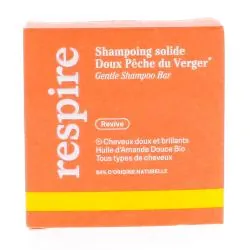 RESPIRE Shampooing solide doux Pêche du Verger 75g