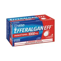 UPSA EFFERALGAN 1000 mg comprimé effervescent agrumes x8 comprimés