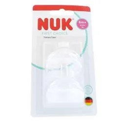 NUK First choice - Tétines physiologiques 6mois+ taille XL