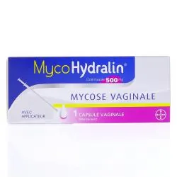 Myco Hydralin 500mg 1 capsule avec applicateur vaginal 1 capsule