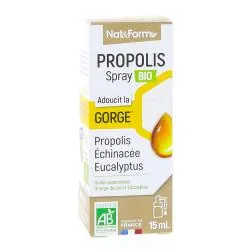 NAT & FORM Spray buccal propolis bio 20ml