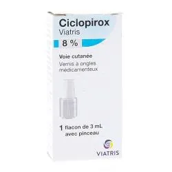 MYLAN Ciclopirox 8% vernis à ongles 3ml