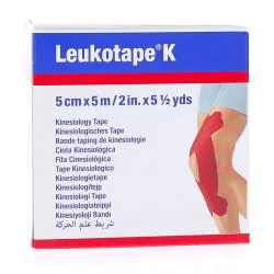 BSN MEDICAL Leukotape k - Bande taping de kinéologie 5cm x 5m rouge