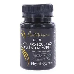 PHYTALESSENCE Acide hyaluronique 600mg + collagene marin x60 gélules