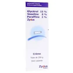 ZYDUS Glycérol 15% Vaseline 8% Paraffine 2%
