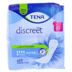 TENA Discreet - Serviette pour Incontinence Urinaire Modérée Extra x20