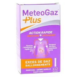 METEOGAZ Plus Excès de gaz et ballonnements 12 sticks