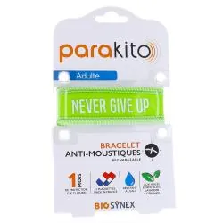 PARAKITO Bracelet Anti moustiques Junior 3+ never give up