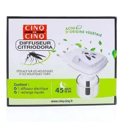 CINQ SUR CINQ Diffuseur Citriodora Anti-Moustiques diffuseur + recharge