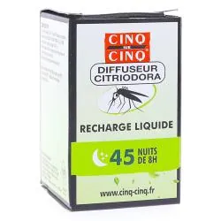 CINQ SUR CINQ Diffuseur Citriodora Anti-Moustiques recharge