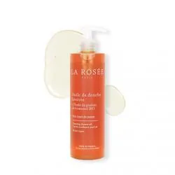 LA ROSÉE Huile de douche lavante à l'huile de graines de tournesol BIO flacon pompe 400ml