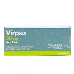 VIRPAX 50 mg x1 comprimé buccogingival muco adhésif