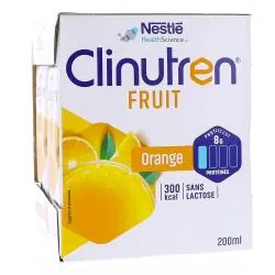 CLINUTREN Boisson Fruit saveur orange brique 4x200ml