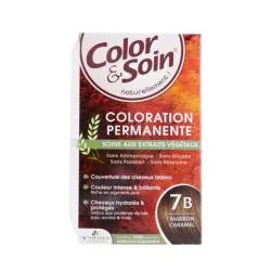 COLOR & SOIN Coloration permanente 7B marron caramel 135ml