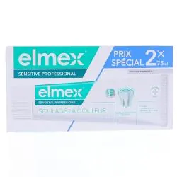 ELMEX Sensitive - Dentifrice Soulage la douleur 2x75ml