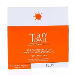 TAN TOWEL Lingettes auto-bronzantes 5 lingettes corps plus