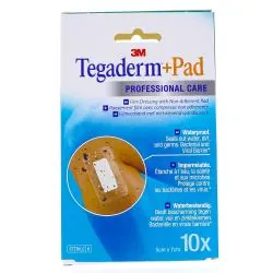 3M Tegaderm+Pad Professional care - Pansement transparent avec compresse 10 pansements 5cm x 7cm