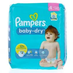 PAMPERS Baby dry 12h taille 4 - 9à14kg x22 couches