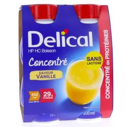 DELICAL Concentré Boisson HP/HC Vanille 4x200ml