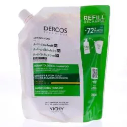 VICHY Dercos - Shampooing traitant anti-pelliculaire cheveux secs eco-recharge 390ml