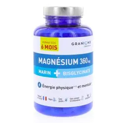 GRANIONS Immunité & Energie - Magnésium Marin + Bisglycinate 180 comprimés