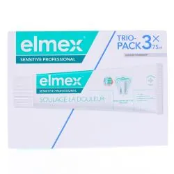 ELMEX Sensitive professional lot de 3 tubes de 75ml