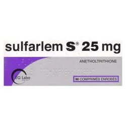 Sulfarlem s 25 mg boite de 90 comprimés