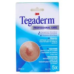 TEGADERM +Pad Professional care - Pansement transparent avec compresse 5 pansements 6 cm x 7 cm