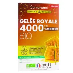 Santarome Gelée Royale 4000 MG Bio x10 ampoules