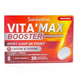 SANTAROME Vita'Max - Booster 6G Anti Fatigue Fortement Dosé x20 comprimés effervescents