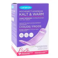 LANSINOH Serviette - post accouchement apaisante Froid / Chaud kit de démarage