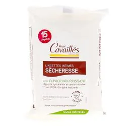 ROGÉ CAVAILLÈS Lingettes intimes hydratantes etui de 15 lingettes