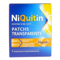 NIQUITIN Patchs transparents 14 mg/24h boite de 7