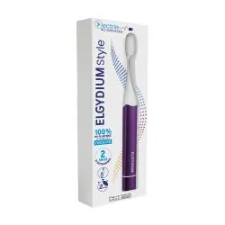 ELGYDIUM Style Electric - Brosse à dents électrique rechargeable raisin pétillant