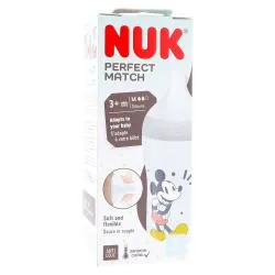 NUK Perfect Match - Biberon +3mois 260 ml mickey