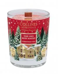 COLLINES DE PROVENCE Bougie Parfumée Spéciale Noël parfum Thé des Rois Mages 75g