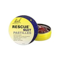 FLEUR DE BACH Rescue Nuit - Pastilles Saveur Cassis Sans Sucres 50g