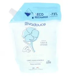 RIVADOUCE Gel douche 3 en 1 coton & amande recharge 750ml